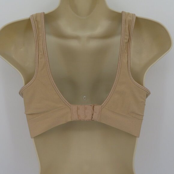 Bali Medium M 3488 Comfort Revolution Shaping Wireless Bra Solid Beige Lined - Picture 5 of 12